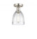 Brookfield - 1 Light - 6 inch - Brushed Satin Nickel - Semi-Flush Mount (3442|616-1F-SN-G442)