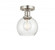 Athens - 1 Light - 6 inch - Brushed Satin Nickel - Semi-Flush Mount (3442|616-1F-SN-G124-6)
