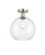 Athens - 1 Light - 10 inch - Brushed Satin Nickel - Semi-Flush Mount (3442|616-1F-SN-G122-10)