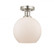 Athens - 1 Light - 8 inch - Brushed Satin Nickel - Semi-Flush Mount (3442|616-1F-SN-G121-8)