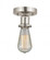 Bare Bulb - 1 Light - 2 inch - Brushed Satin Nickel - Semi-Flush Mount (3442|616-1F-SN)