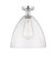 Bristol - 1 Light - 12 inch - Polished Chrome - Semi-Flush Mount (3442|616-1F-PC-GBD-124)
