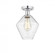 Cindyrella - 1 Light - 8 inch - Polished Chrome - Semi-Flush Mount (3442|616-1F-PC-G654-8)