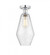 Cindyrella - 1 Light - 7 inch - Polished Chrome - Semi-Flush Mount (3442|616-1F-PC-G654-7)