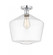 Cindyrella - 1 Light - 12 inch - Polished Chrome - Semi-Flush Mount (3442|616-1F-PC-G652-12)