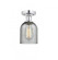 Caledonia - 1 Light - 5 inch - Polished Chrome - Semi-Flush Mount (3442|616-1F-PC-G257)