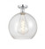 Athens - 1 Light - 12 inch - Polished Chrome - Semi-Flush Mount (3442|616-1F-PC-G124-12)