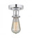 Bare Bulb - 1 Light - 2 inch - Polished Chrome - Semi-Flush Mount (3442|616-1F-PC)