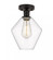 Cindyrella - 1 Light - 8 inch - Oil Rubbed Bronze - Semi-Flush Mount (3442|616-1F-OB-G652-8)