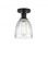 Brookfield - 1 Light - 6 inch - Matte Black - Semi-Flush Mount (3442|616-1F-BK-G442)