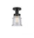 Canton - 1 Light - 5 inch - Matte Black - Semi-Flush Mount (3442|616-1F-BK-G184S)