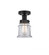 Canton - 1 Light - 5 inch - Matte Black - Semi-Flush Mount (3442|616-1F-BK-G182S)