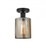 Cobbleskill - 1 Light - 5 inch - Matte Black - Semi-Flush Mount (3442|616-1F-BK-G116)