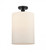 Cobbleskill - 1 Light - 9 inch - Matte Black - Semi-Flush Mount (3442|616-1F-BK-G111-L)