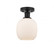 Belfast - 1 Light - 6 inch - Matte Black - Semi-Flush Mount (3442|616-1F-BK-G101)