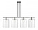 Cobbleskill - 4 Light - 48 inch - Matte Black - Stem hung - Island Light (3442|516-4I-BK-G112-L)