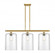 Cobbleskill - 3 Light - 36 inch - Satin Gold - Cord hung - Island Light (3442|516-3I-SG-G112-L)