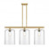 Cobbleskill - 3 Light - 36 inch - Satin Gold - Stem hung - Island Light (3442|516-3I-SG-G112-L)