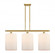 Cobbleskill - 3 Light - 36 inch - Satin Gold - Stem hung - Island Light (3442|516-3I-SG-G111-L)