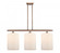 Cobbleskill - 3 Light - 36 inch - Antique Copper - Stem hung - Island Light (3442|516-3I-AC-G111-L)