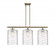 Cobbleskill - 3 Light - 36 inch - Antique Brass - Stem hung - Island Light (3442|516-3I-AB-G1113-L)