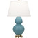 Matte Steel Blue Double Gourd Table Lamp (237|MOB55)