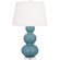 Matte Steel Blue Triple Gourd Table Lamp (237|MOB43)