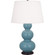 Matte Steel Blue Triple Gourd Table Lamp (237|MOB41)