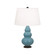 Matte Steel Blue Small Triple Gourd Accent Lamp (237|MOB31)