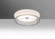Besa Topper 8 Ceiling, Opal/Clear, Finish, 1x10W LED (127|TOPPER8CLC-LED)