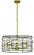 5-Light Brushed Brass/Matte Black Boca Dining Chandelier (84|5615 BR/MBLACK)