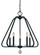 5-Light Matte Black Triangulum Dining Chandlier (84|5515 MBLACK)