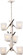 Timone - 6 Light Pendant with Etched Sandstone Glass; Polished Nickel Finish (81|60/5094)