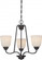 Calvin - 3 Light Chandelier with Satin White Glass - LED Omni Included (81|62/379)