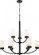Denver - 9 Light Chandelier with Satin White Glass - Mahogany Bronze Finish (81|60/6329)