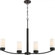 Denver - 4 Light Island Pendant with Satin White Glass - Mahogany Bronze Finish (81|60/6328)