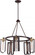 Bandit - 5 Light Hanging Fixture; Russet Bronze with Vintage Brass Accents Finish (81|60/5786)