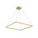 Piazza 32-in Brushed Gold Dimmable LED Pendant (461|PD88132-BG)