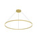 Cerchio 60-in Brushed Gold Dimmable LED Pendant (461|PD87760-BG)