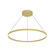 Cerchio 36-in Brushed Gold LED Pendant (461|PD87736-BG)