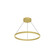 Cerchio 24-in Brushed Gold LED Pendant (461|PD87724-BG)