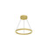 Cerchio 18-in Brushed Gold LED Pendant (461|PD87718-BG)