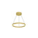 Cerchio 18-in Brushed Gold Dimmable LED Downlight Pendant (461|PD87118-BG)