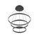 Cerchio 32-in Black LED Chandeliers (461|CH87932-BK)