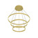Cerchio 32-in Brushed Gold 3-Tier Dimmable LED Chandelier (461|CH87932-BG)