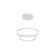Cerchio 24-in White 2-Tier Dimmable LED Chandelier (461|CH87824-WH)