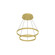 Cerchio 24-in Brushed Gold LED Chandeliers (461|CH87824-BG)