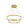 Cerchio 32-in Brushed Gold LED Chandeliers (461|CH87232-BG)