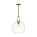 Soji 10-in Aged Gold/Clear Glass 1 Light Pendant (7713|PD601710AGCL)