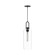 Soji 6-in Clear Glass/Matte Black 1 Light Socket Pendant (7713|PD401606MBCL)